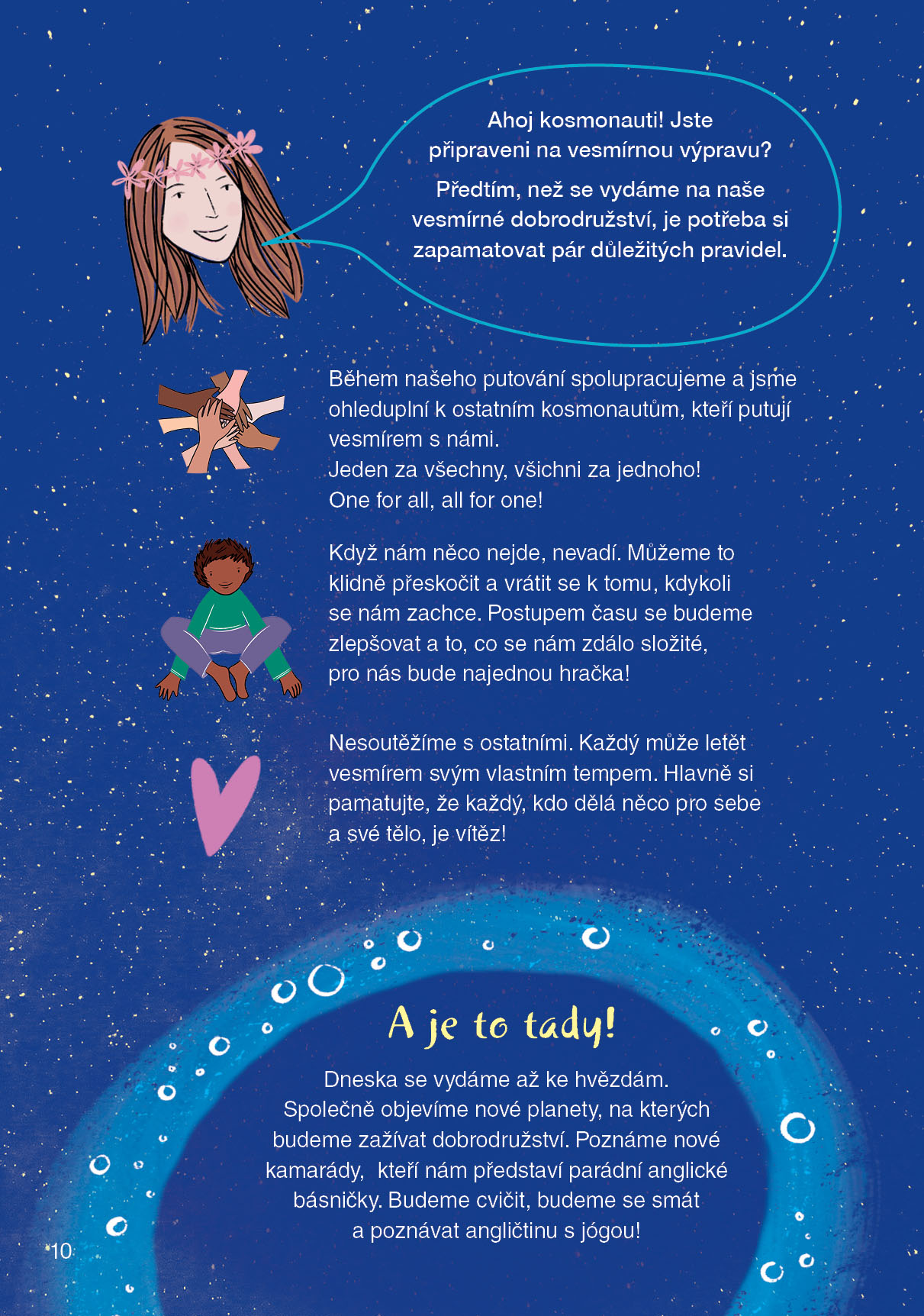 Jóga pro děti s hravou angličtinou – Vesmírné dobrodružství
