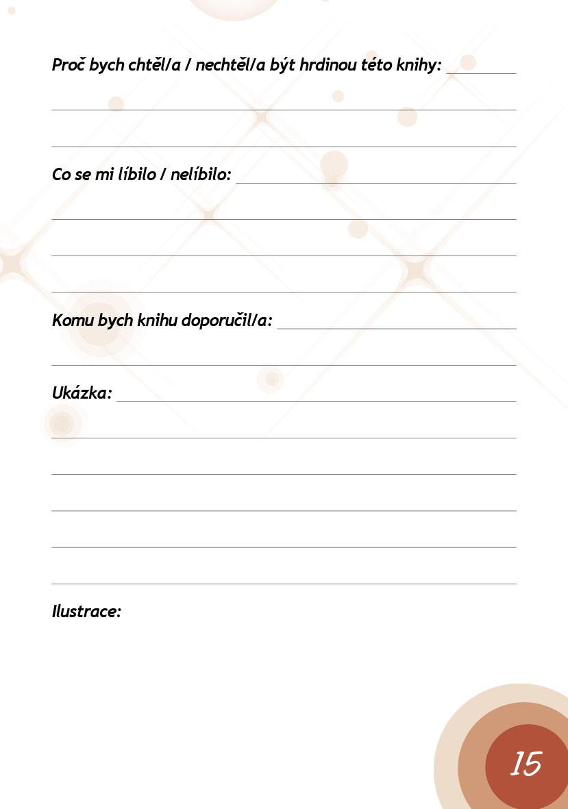 Čtenářský deník – 1. stupeň ZŠ