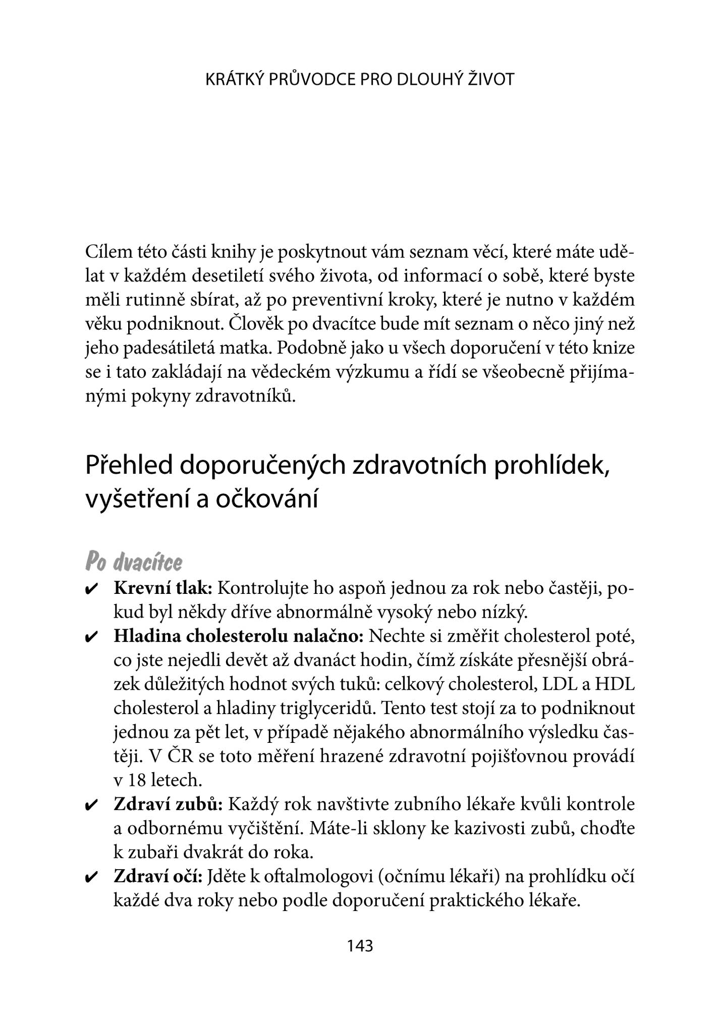 Krátký průvodce pro dlouhý život