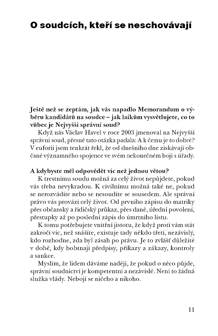 Hledání rovnováhy aneb Život soudce