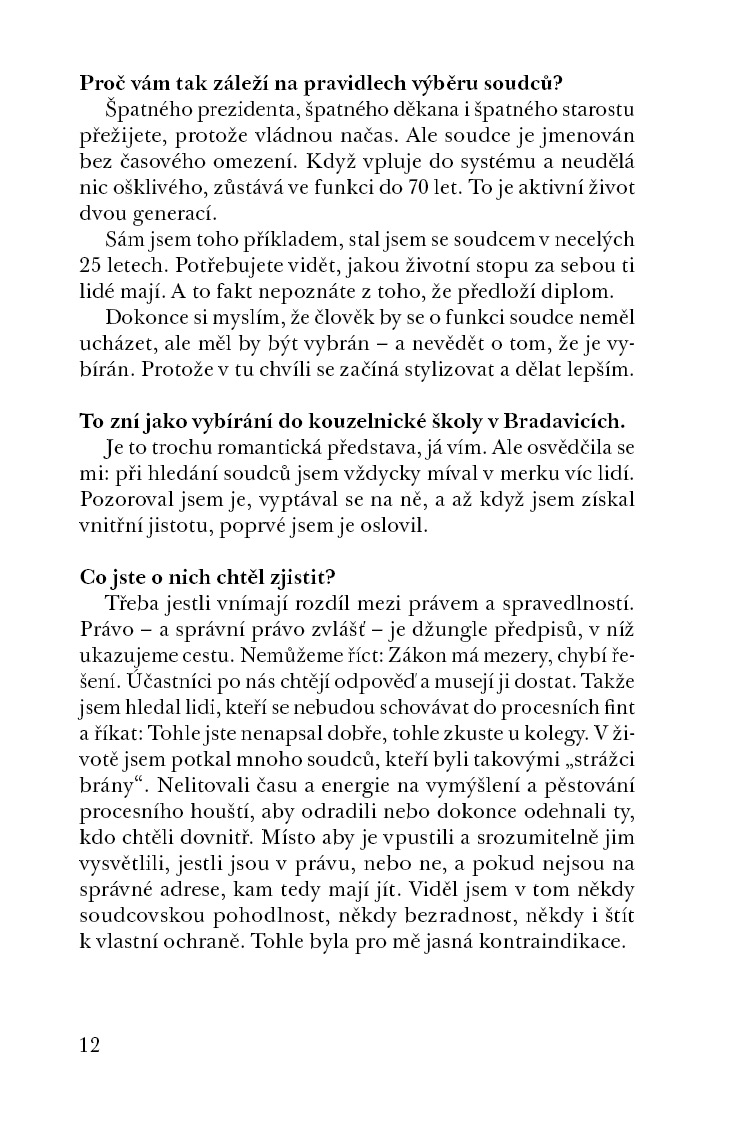 Hledání rovnováhy aneb Život soudce