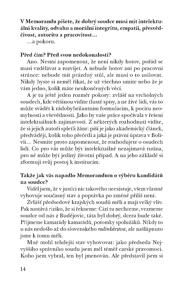 Hledání rovnováhy aneb Život soudce
