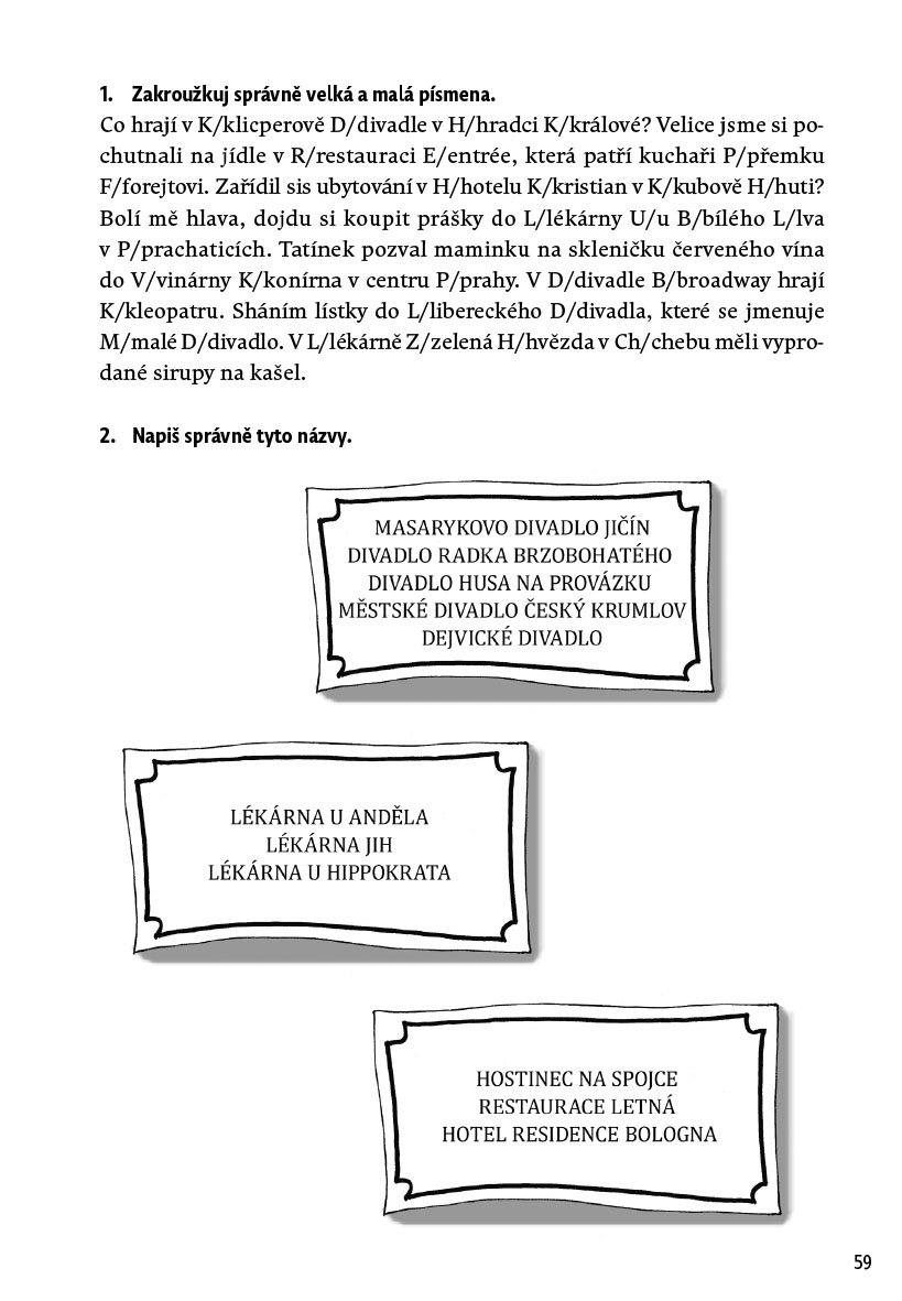 Procvičuj - Velká a malá písmena