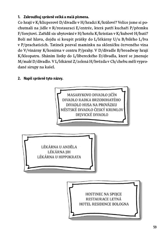 Procvičuj - Velká a malá písmena