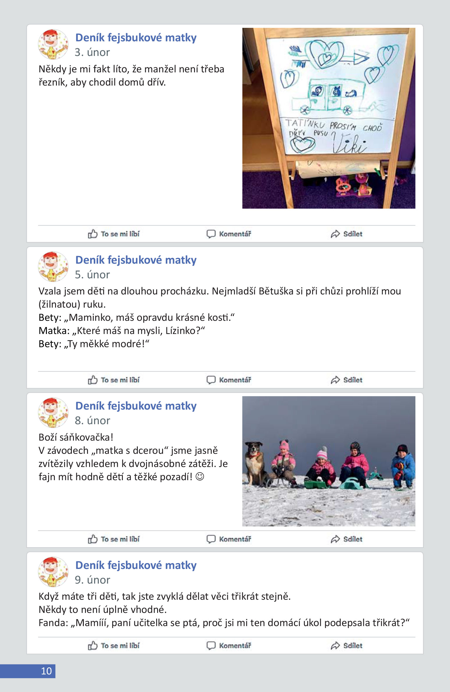 Deník fejsbukové matky (ne)končí