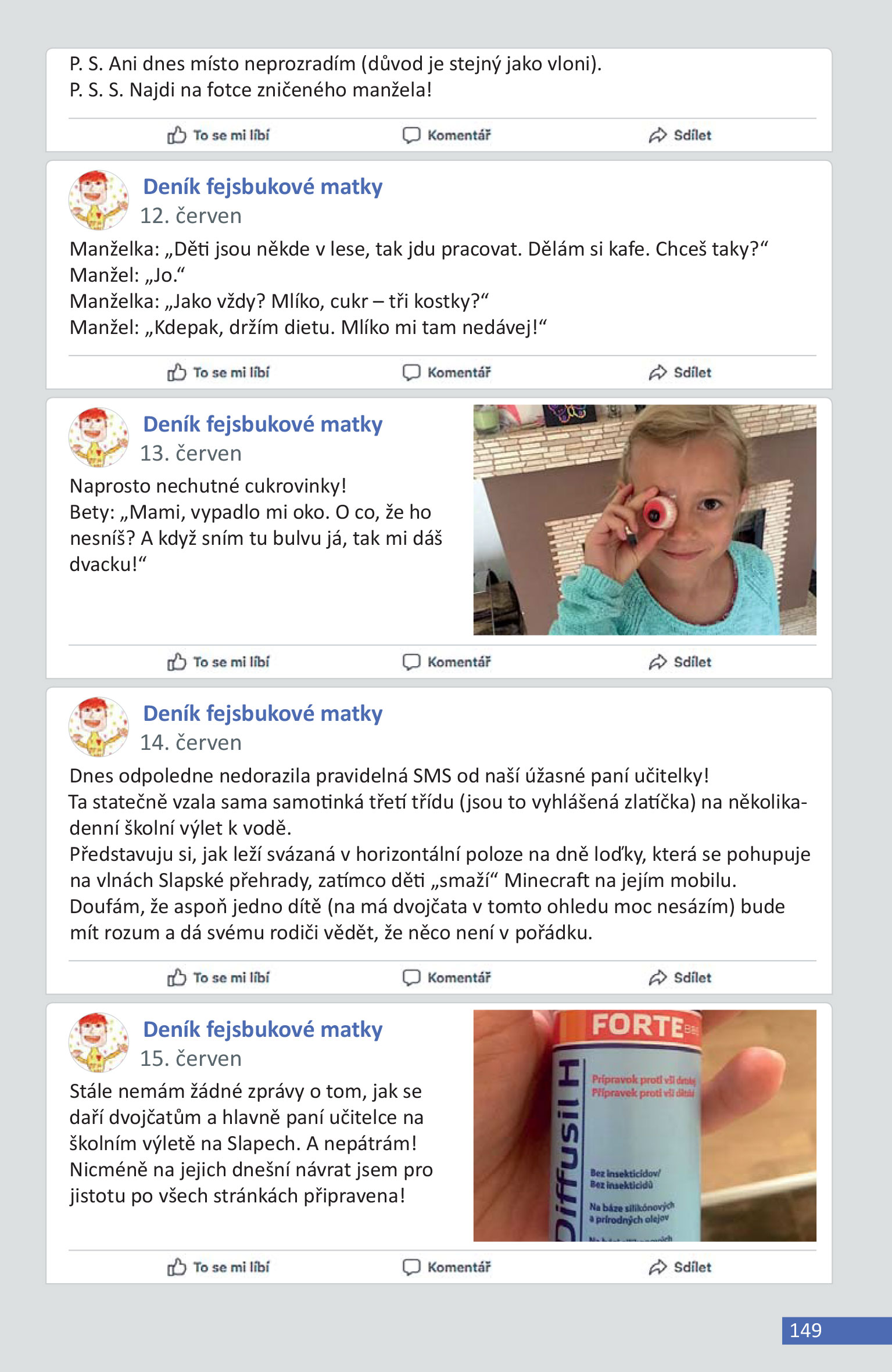 Deník fejsbukové matky (ne)končí