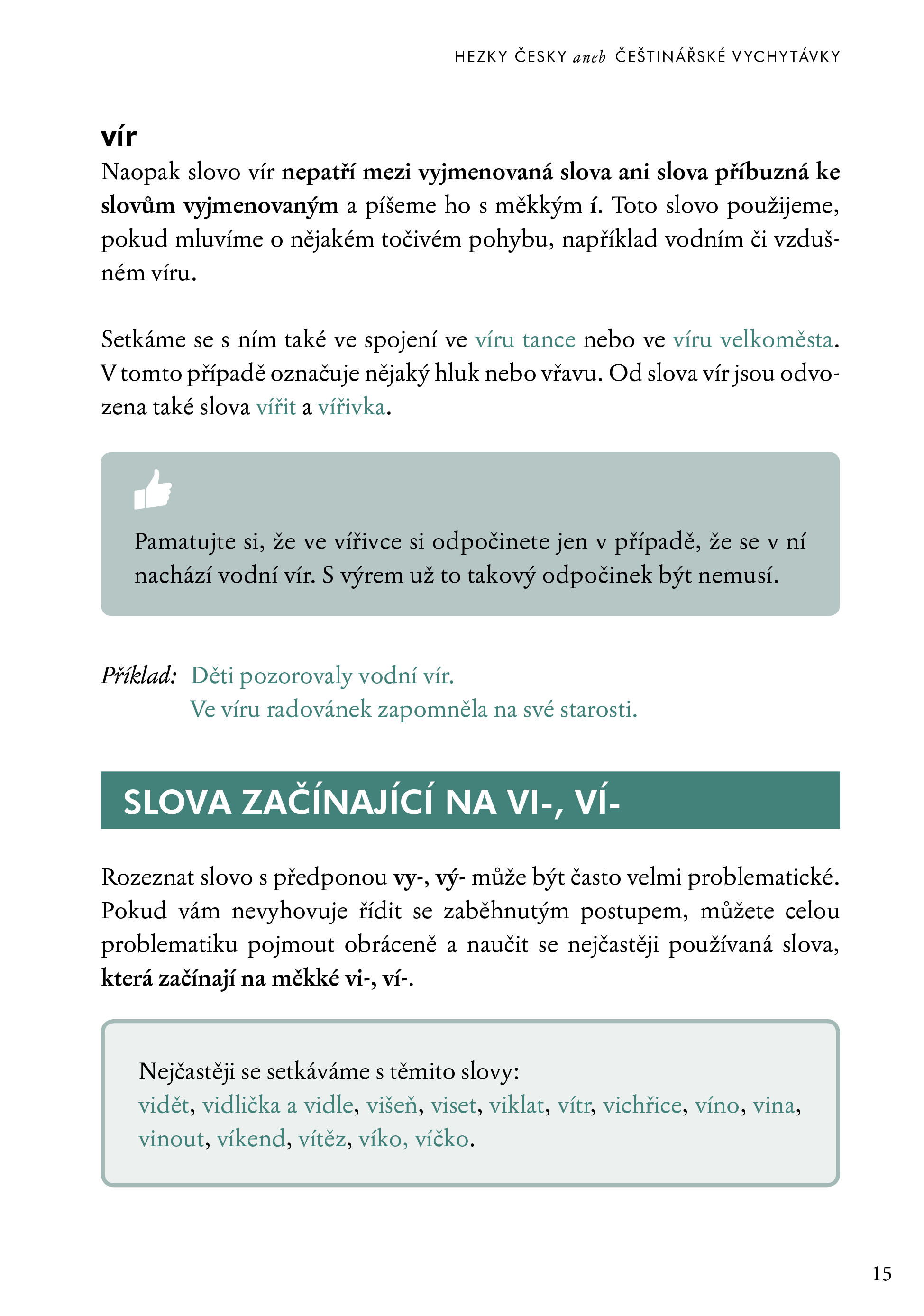 Hezky česky aneb Češtinářské vychytávky
