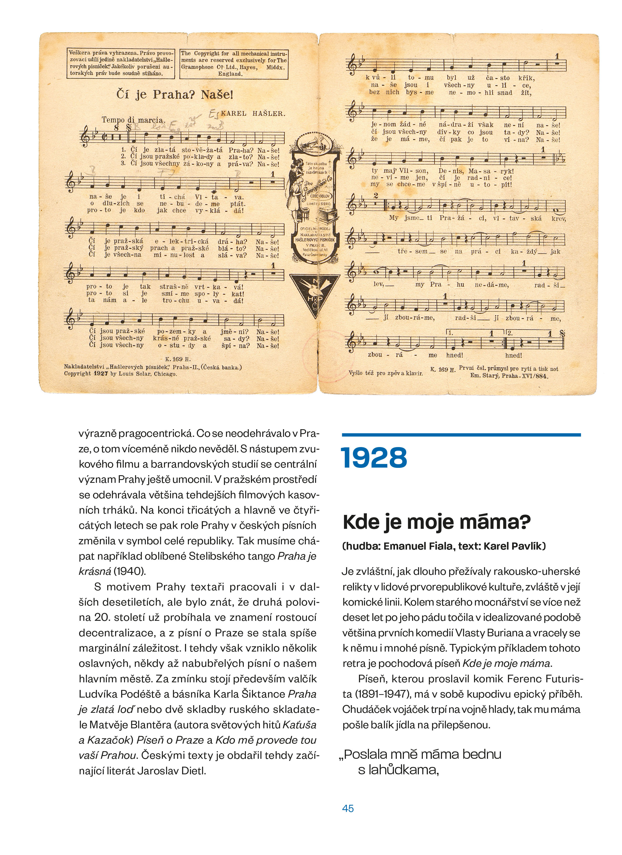 Příběhy písní 1919–1960