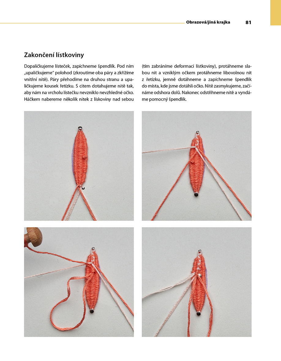 Paličkování. Variace vláčkové krajky