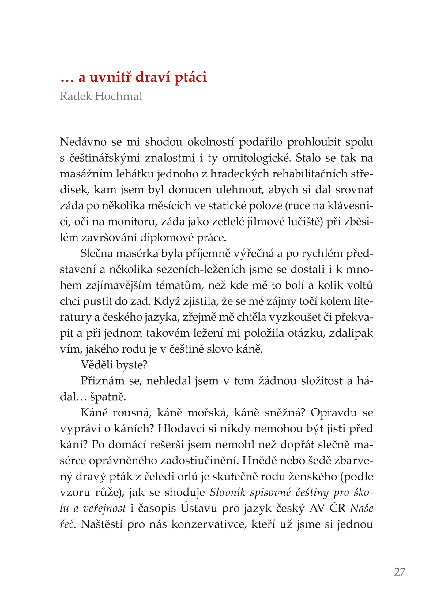 Moje řeč