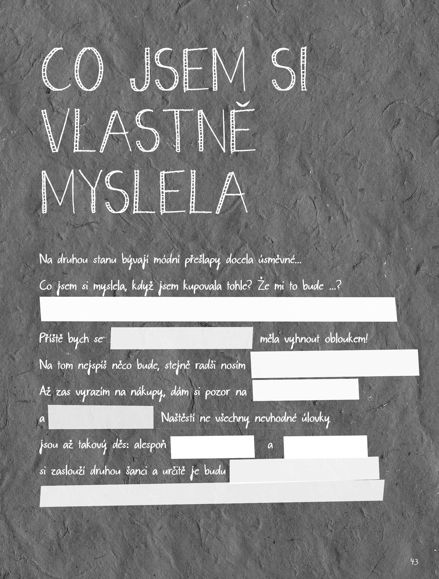 Milý módní deníčku