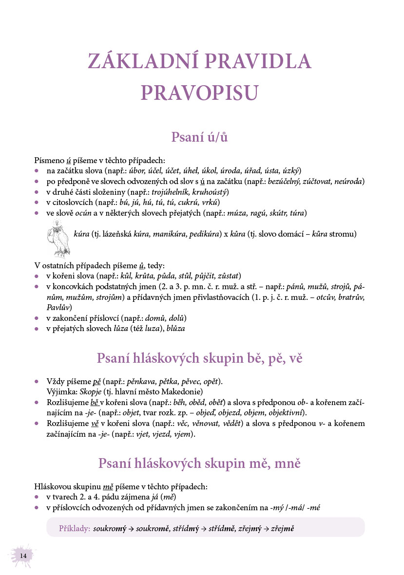 Český jazyk od šestky do devítky