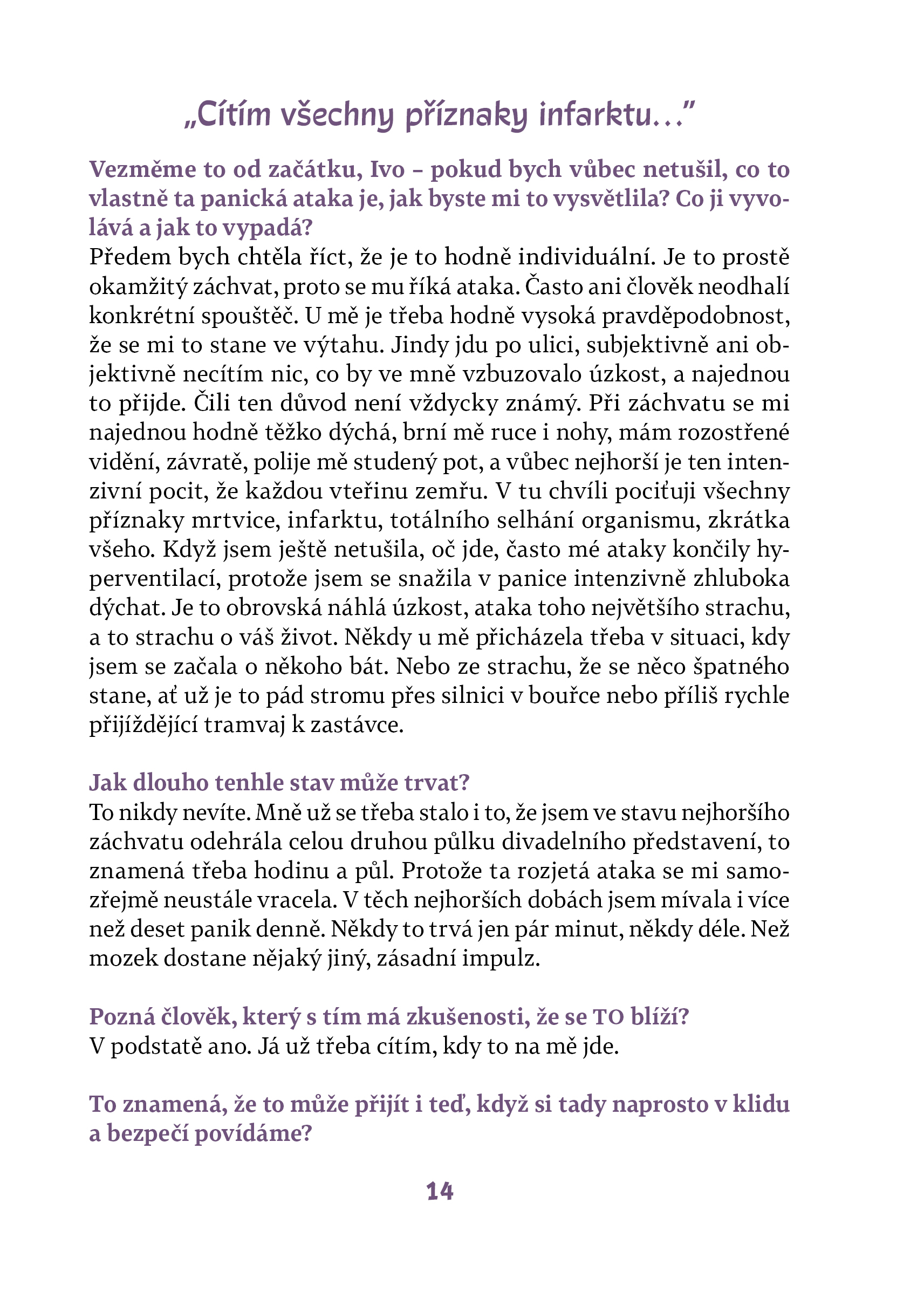 Královna děsu aneb Panická porucha