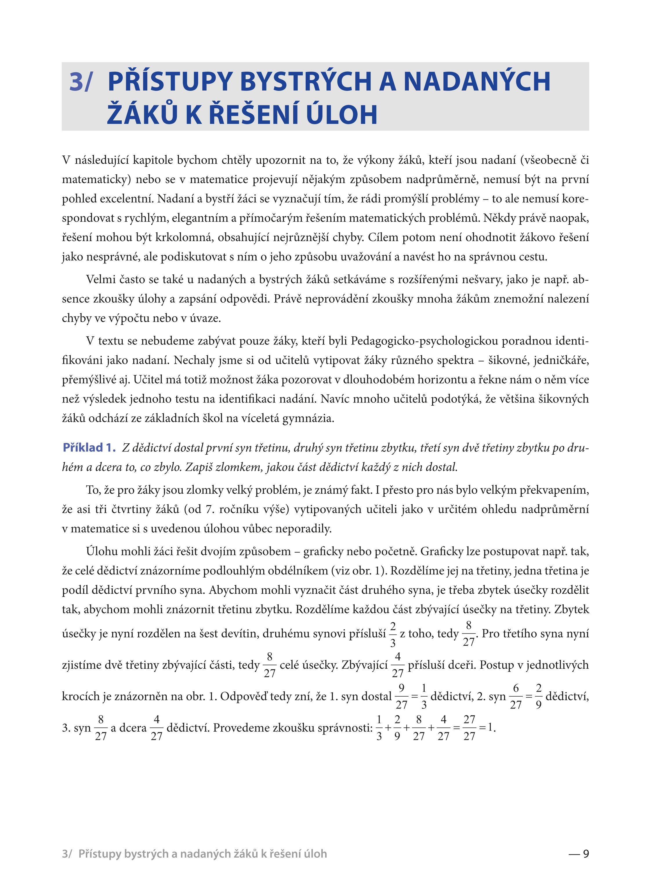 Matematika pro bystré a nadané žáky