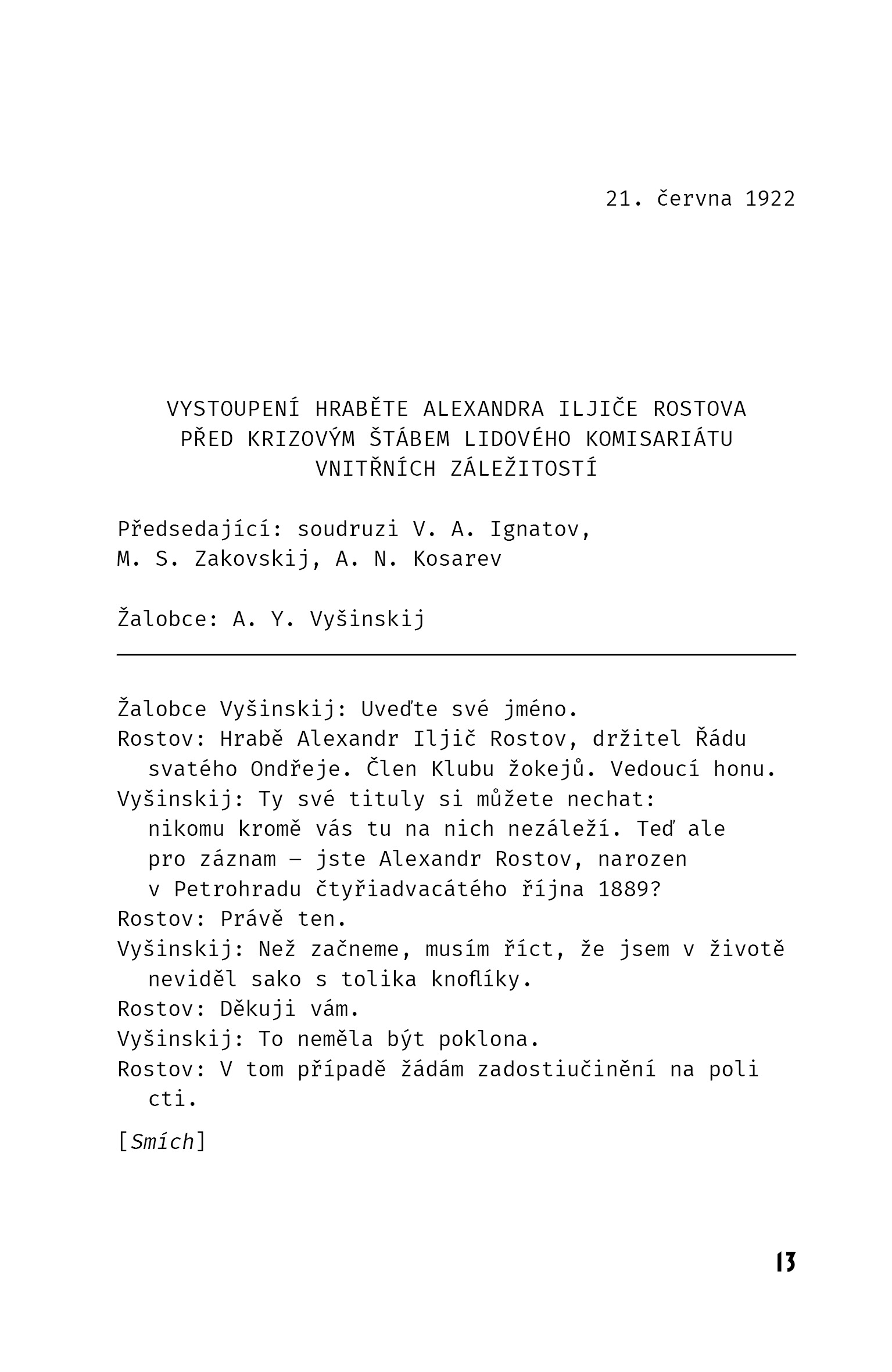 Gentleman v Moskvě