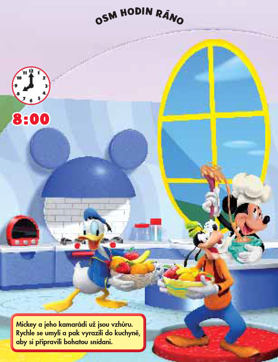Mickeyho klubík - Kolik je hodin? (kniha s hodinami)