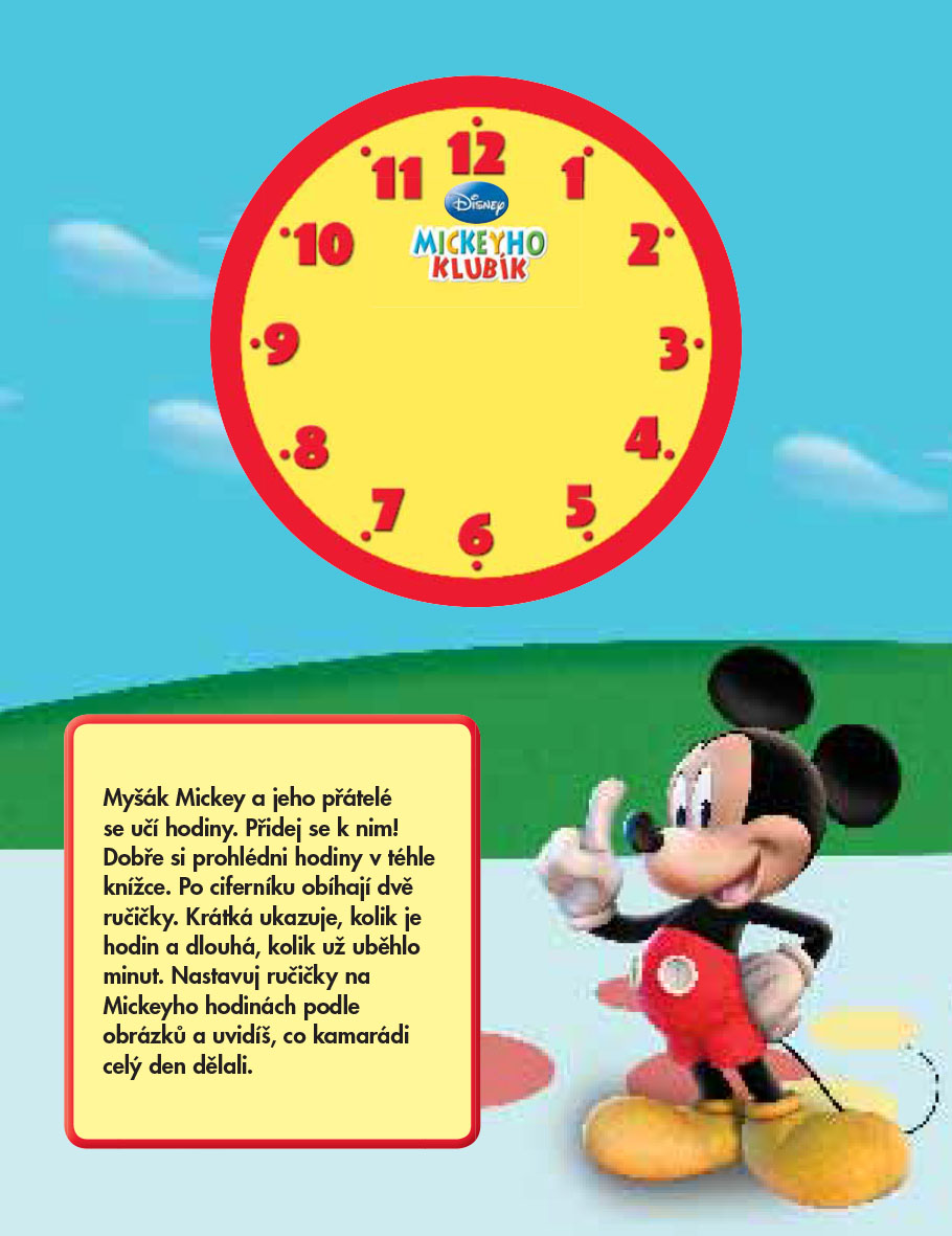 Mickeyho klubík - Kolik je hodin? (kniha s hodinami)