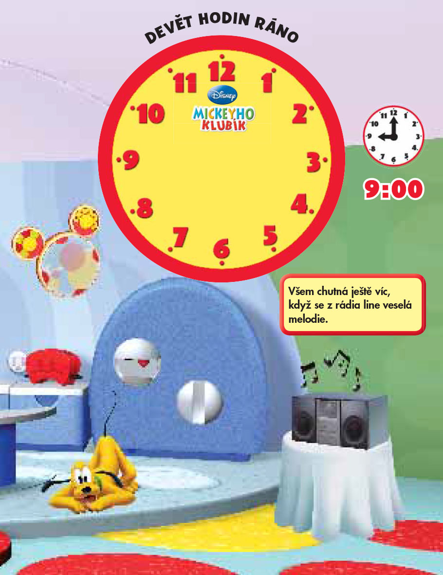 Mickeyho klubík - Kolik je hodin? (kniha s hodinami)