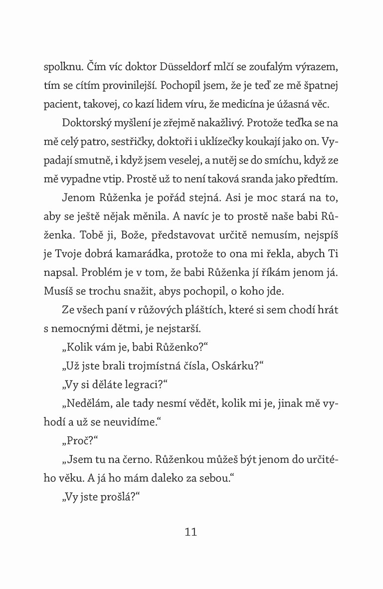 Oskar a Růžová paní, pan Ibrahim a květy koránu, Noemovo dítě