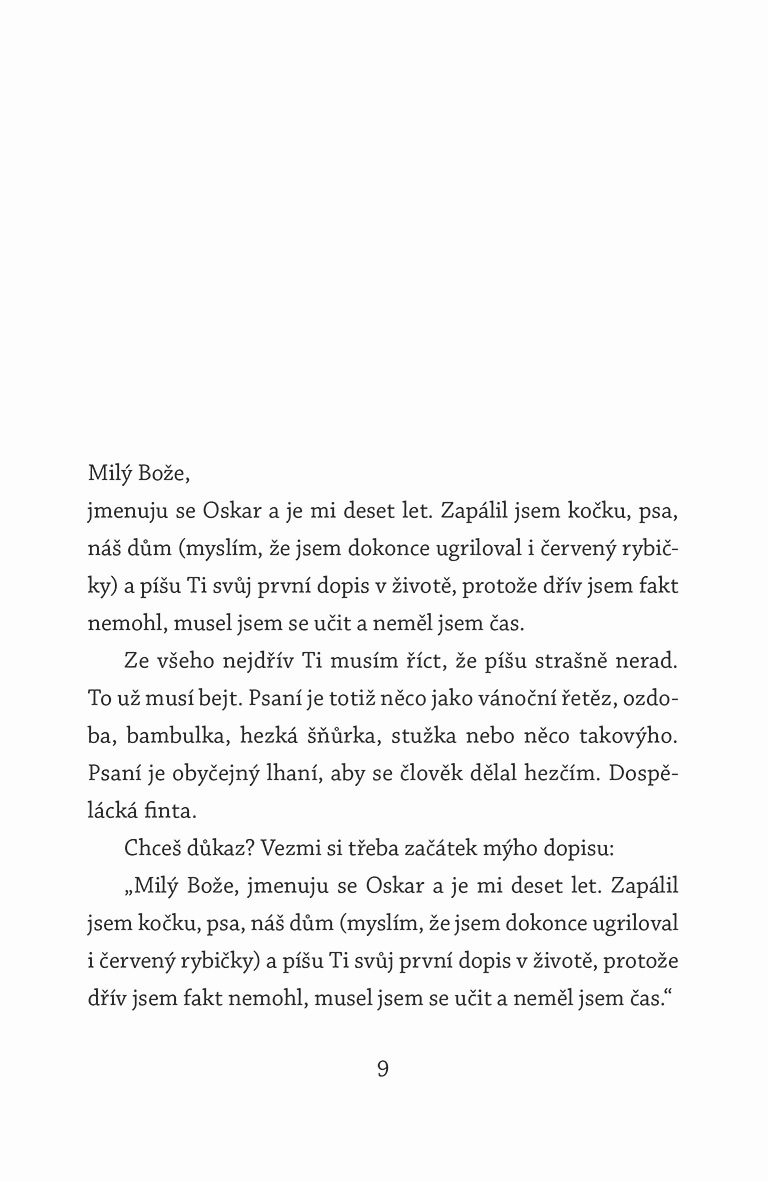 Oskar a Růžová paní, pan Ibrahim a květy koránu, Noemovo dítě