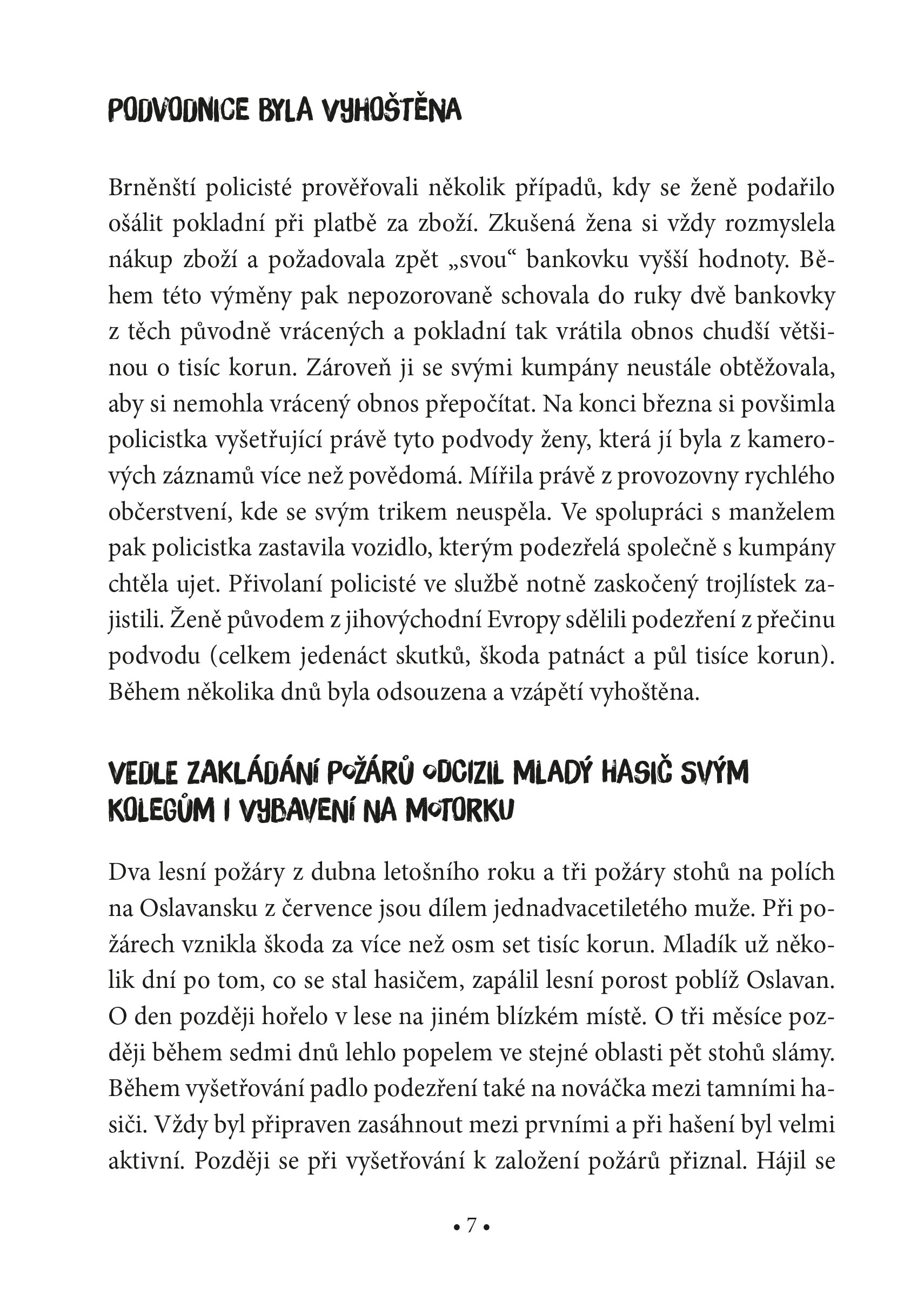 Černá kronika městské policie 