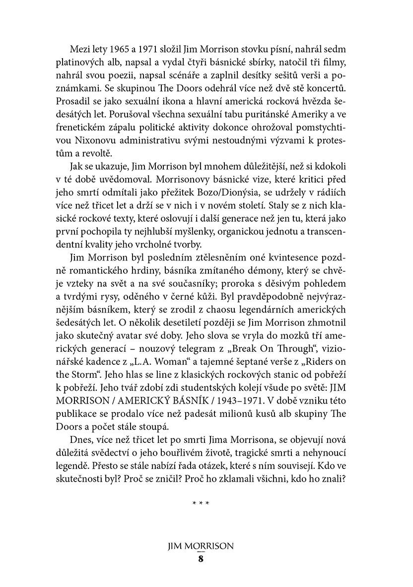 Jim Morrison: Život, smrt a legenda