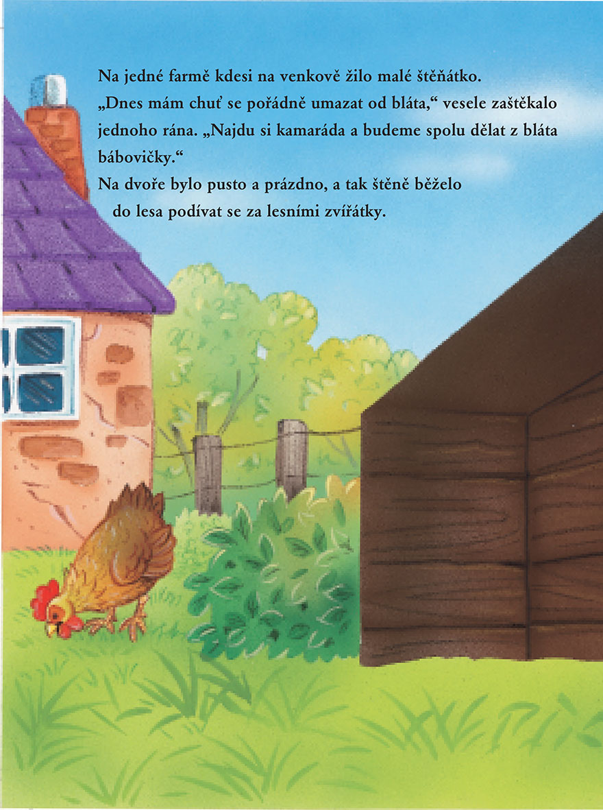 Veselé obrázky - O štěňátku ze statku