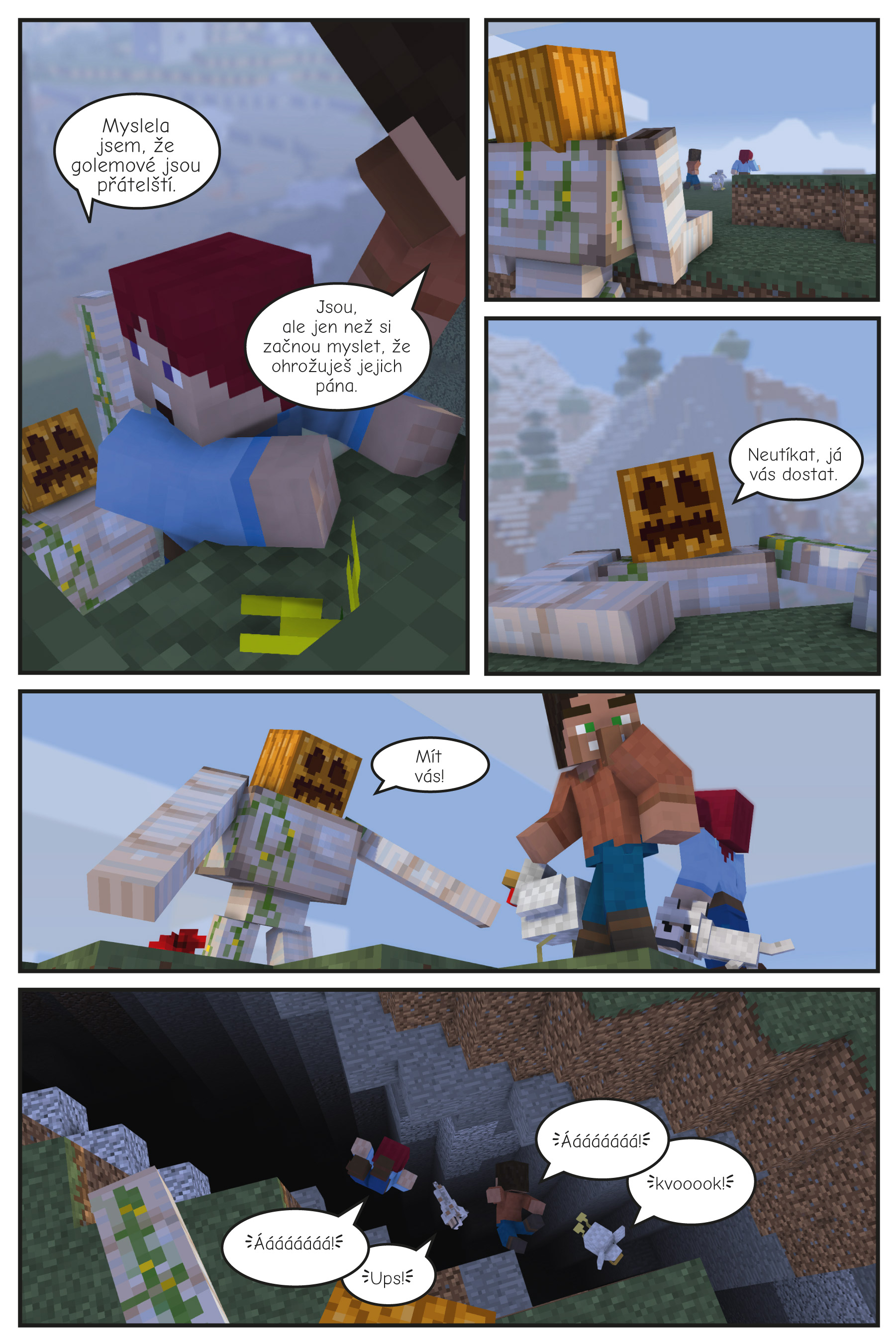 Pomsta nemrtvých mnichů: Neoficiální megakomiks ze světa Minecraftu 2