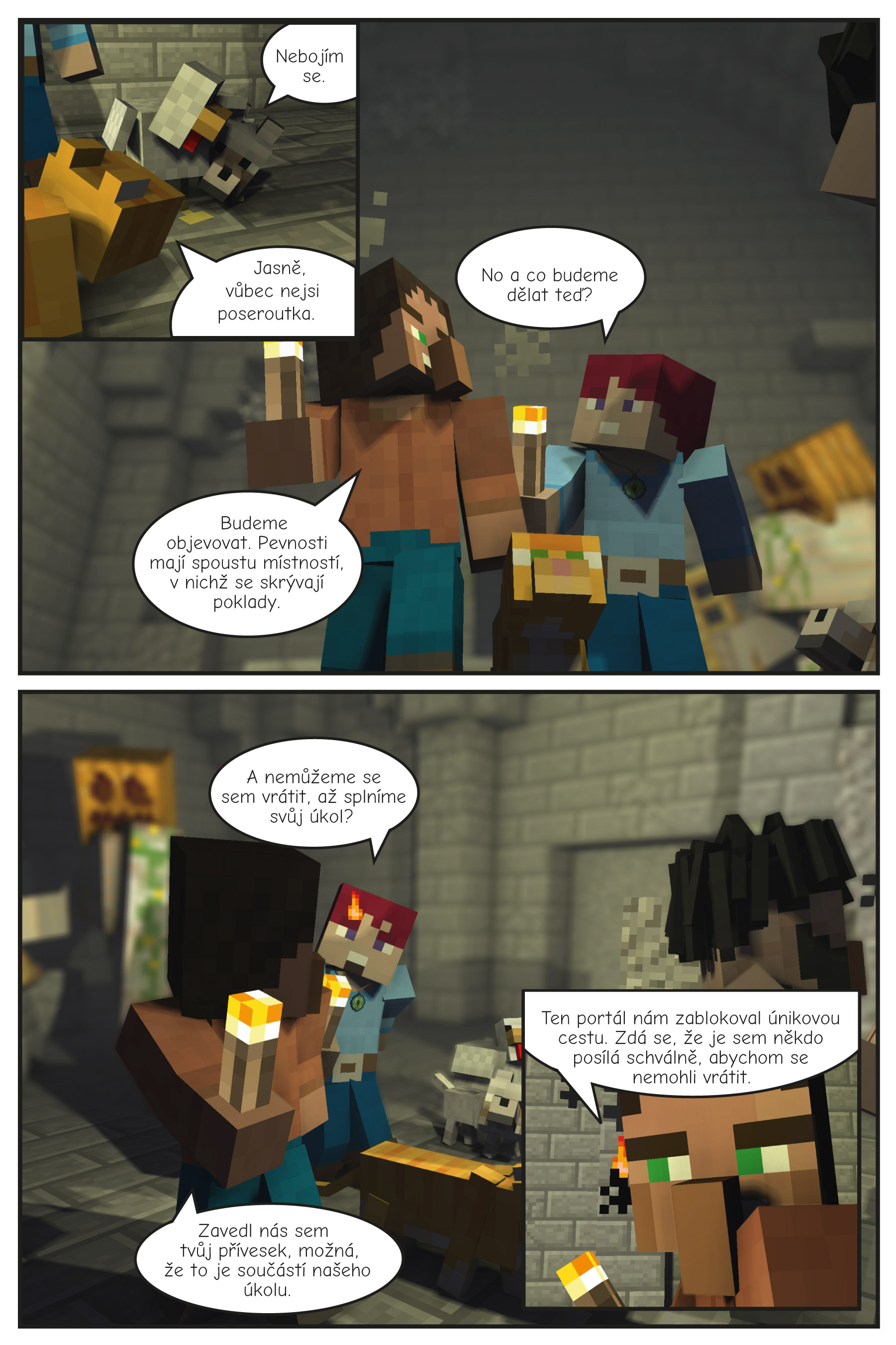 Pomsta nemrtvých mnichů: Neoficiální megakomiks ze světa Minecraftu 2