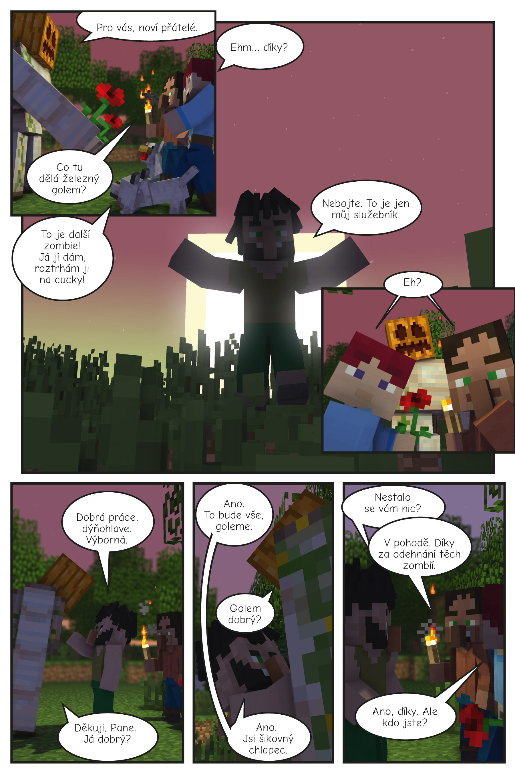 Pomsta nemrtvých mnichů: Neoficiální megakomiks ze světa Minecraftu 2