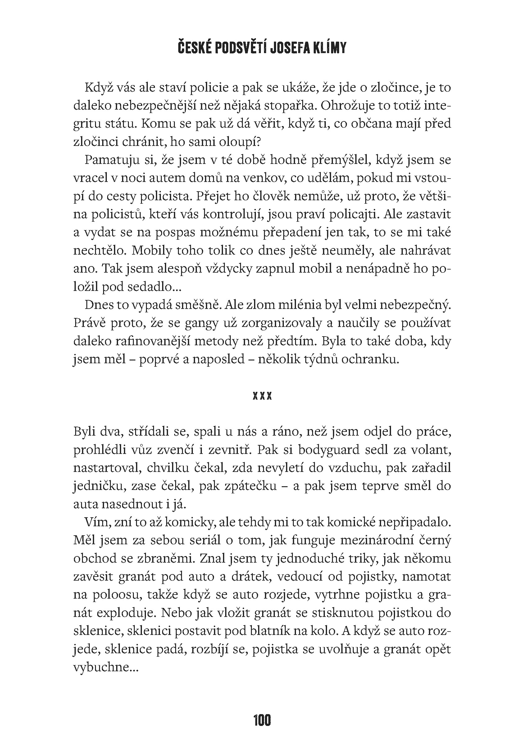 České podsvětí Josefa Klímy