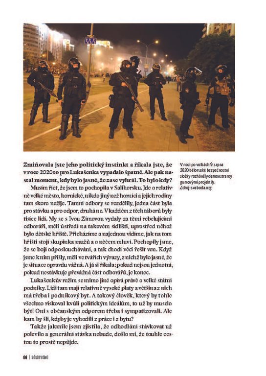 Bělorusko na cestě ke svobodě