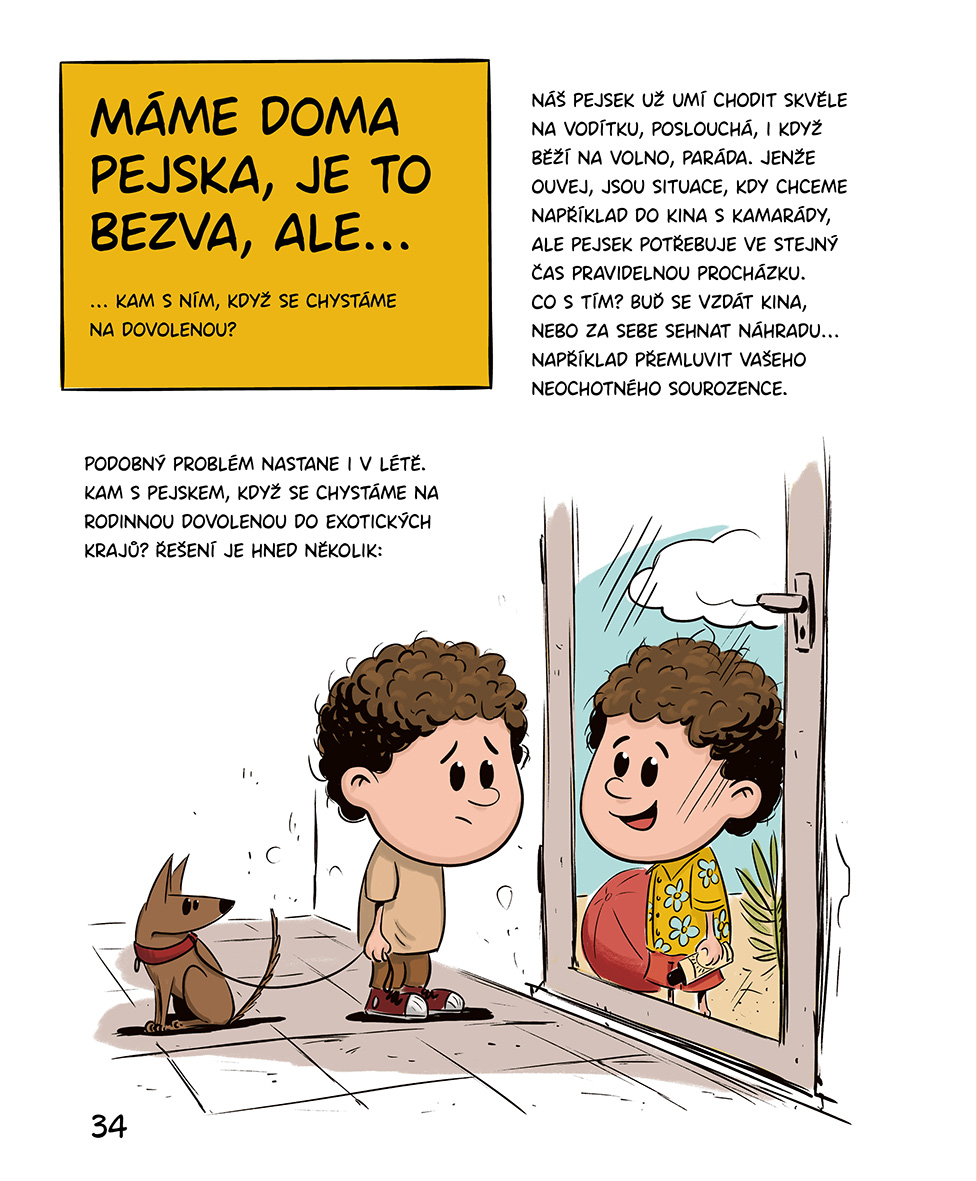 Pejsek je doma...