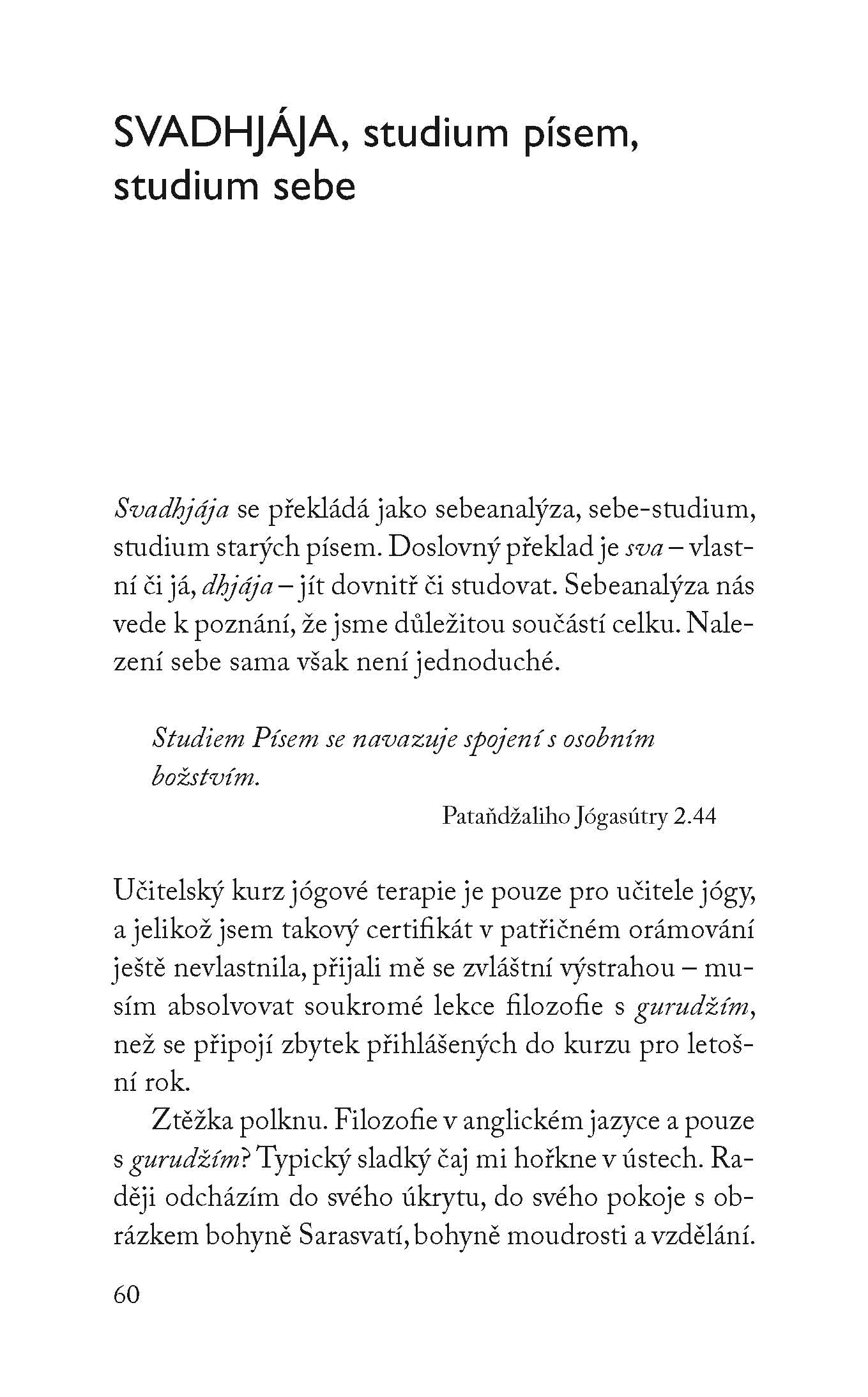 Deník moderní jogínky