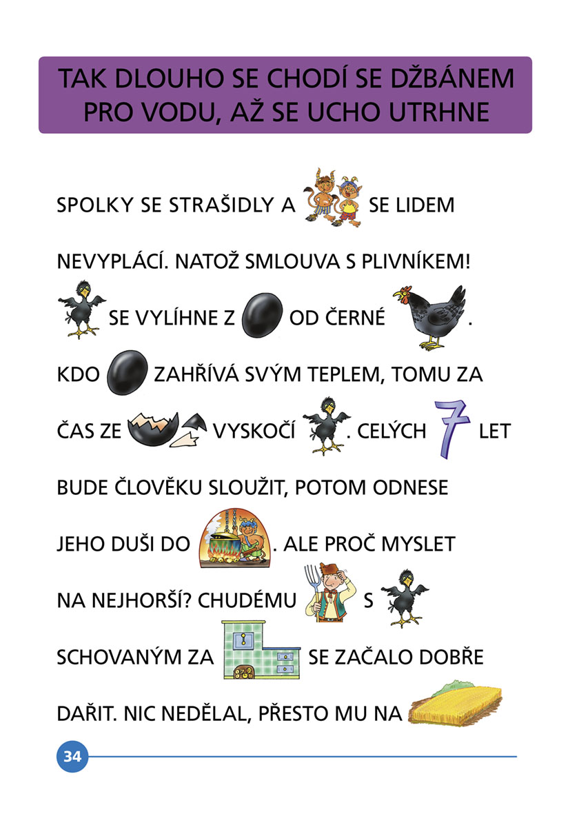 Čteme s obrázky - Nejznámější přísloví