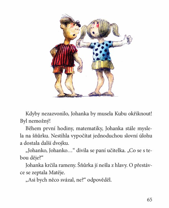 Johana s hlavou v oblacích