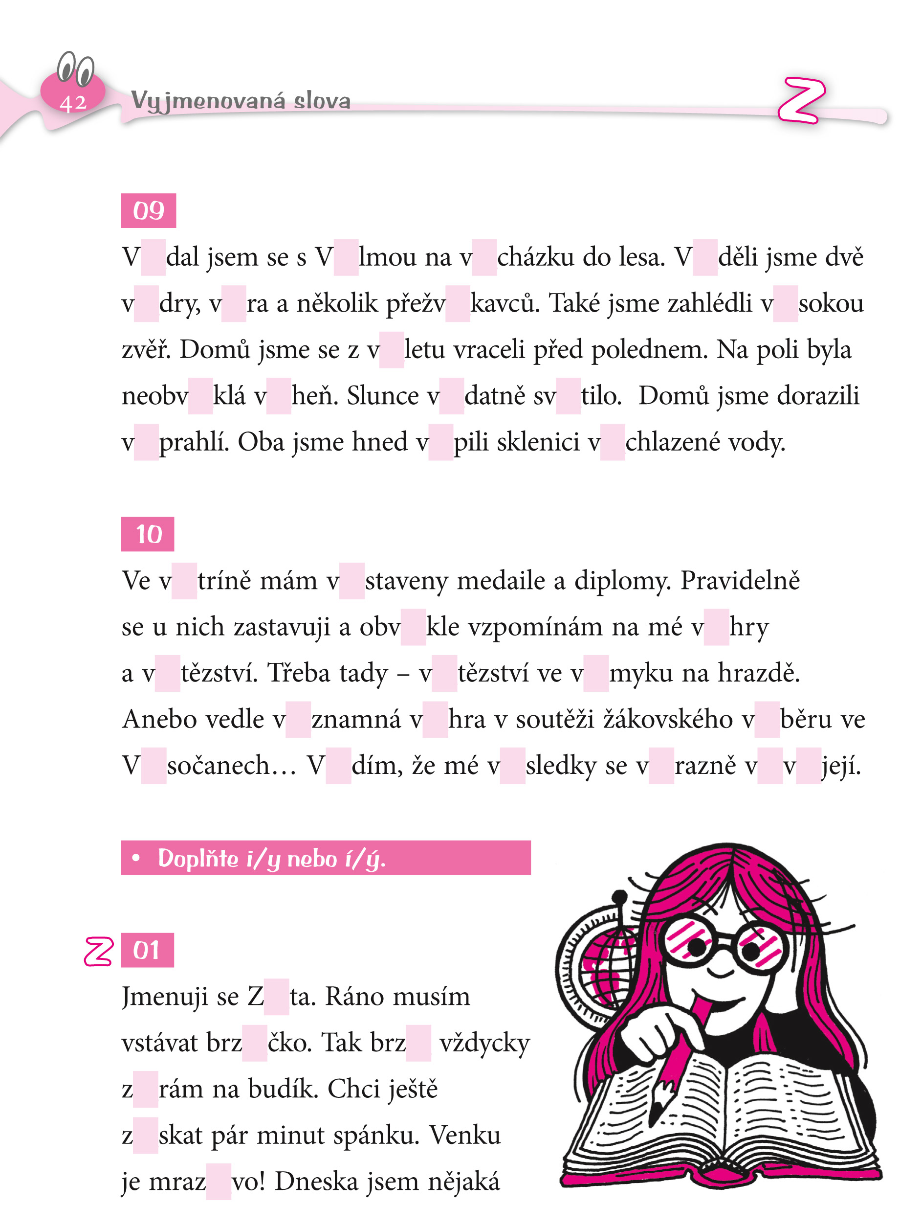 Veselé diktáty a doplňovačky - Hurá na výlet (3. třída)
