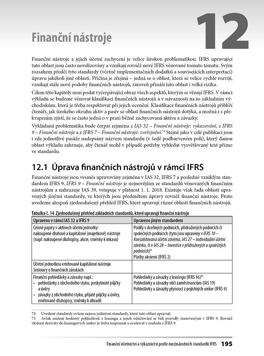 Finanční účetnictví a výkaznictví podle mezinárodních standardů IFRS