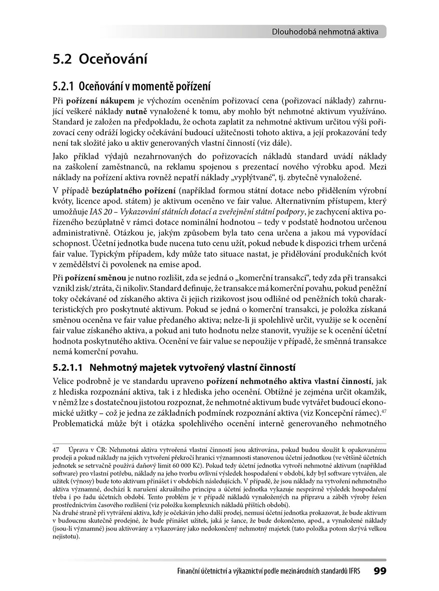 Finanční účetnictví a výkaznictví podle mezinárodních standardů IFRS