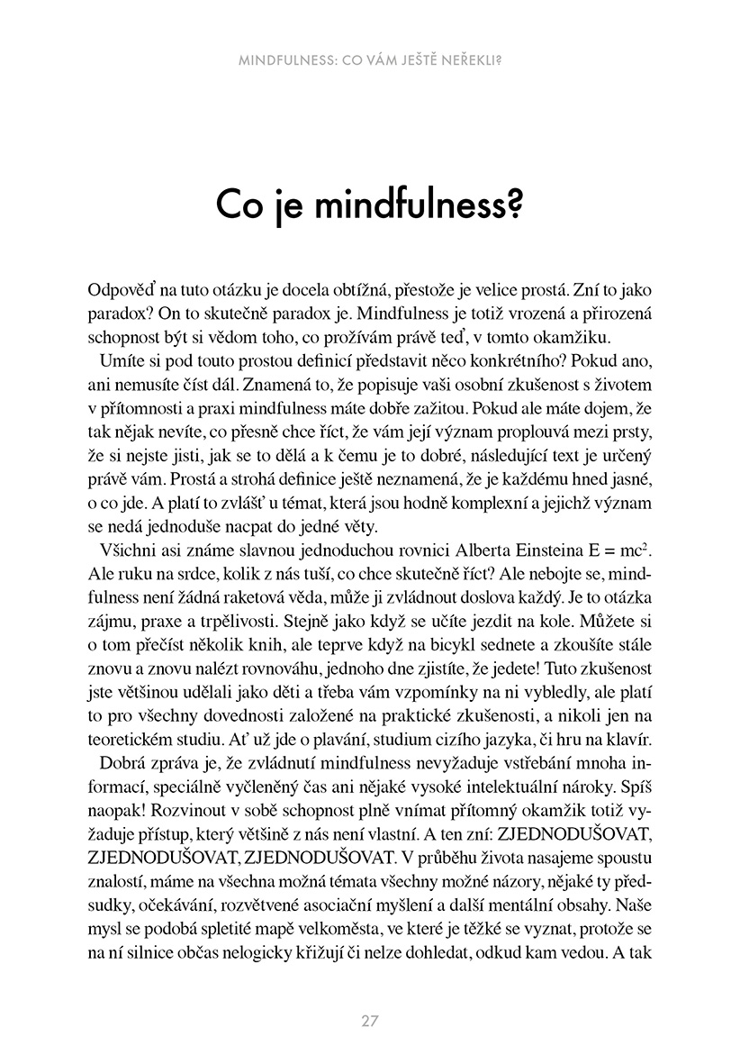 Mindfulness: Co vám ještě neřekli?