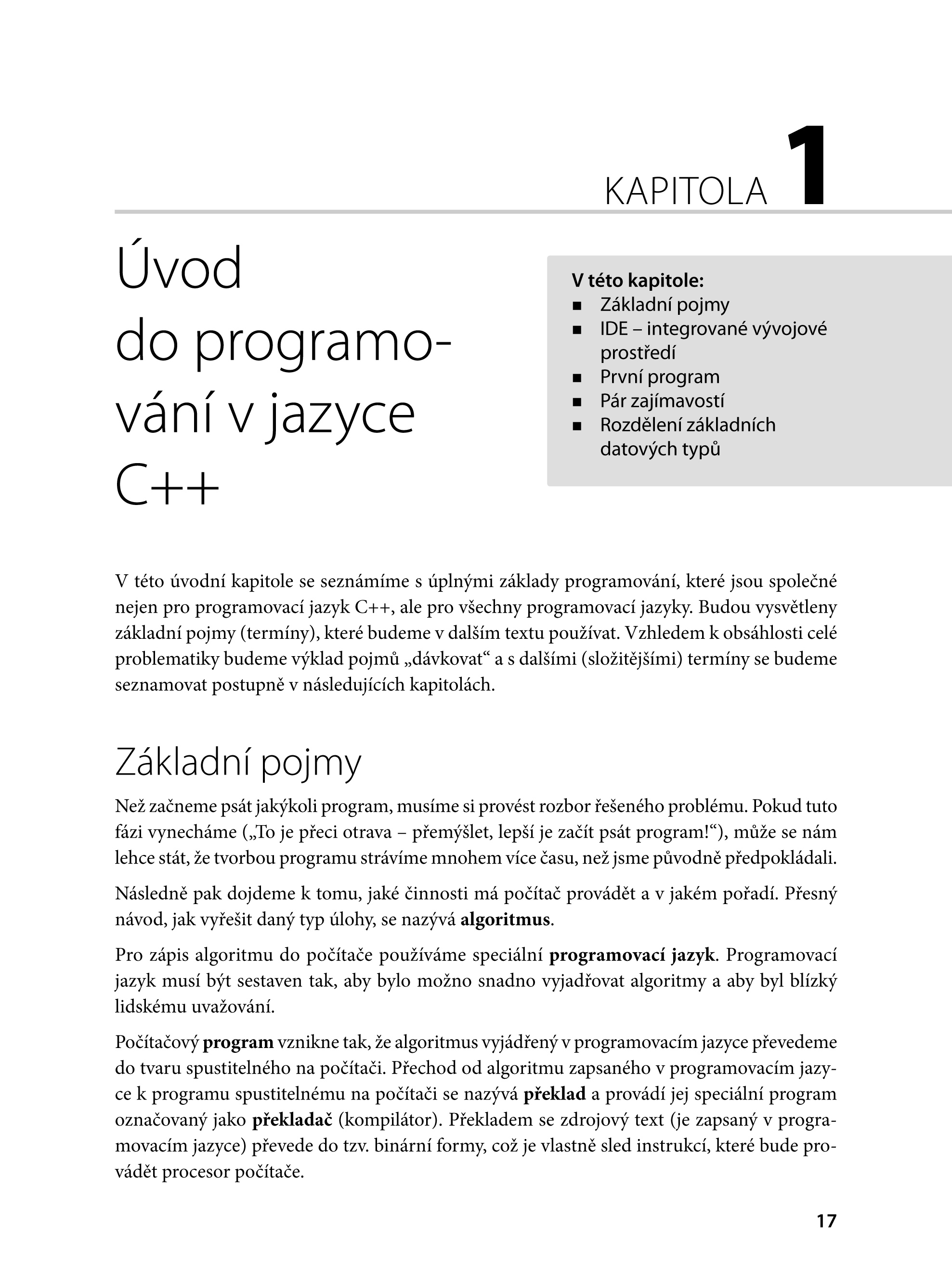 C++ bez předchozích znalostí