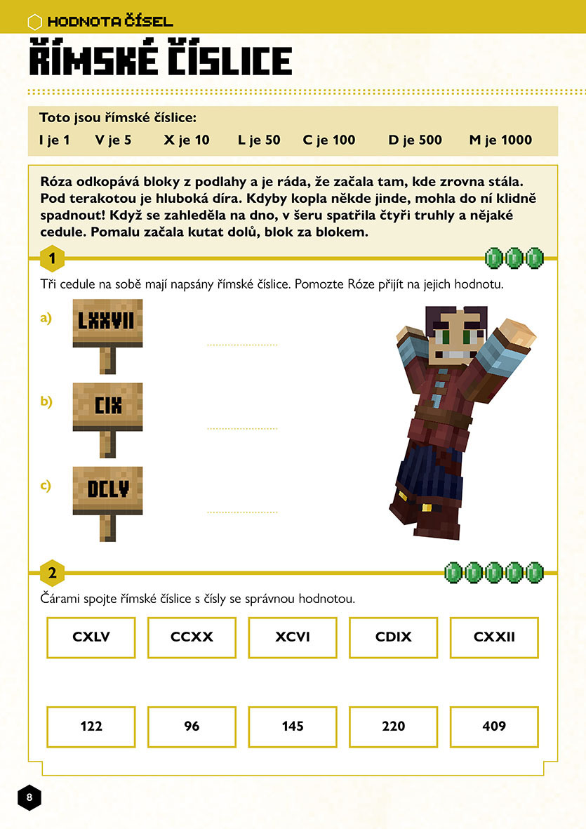Minecraft - Matika pro minecrafťáky (9-10 let)