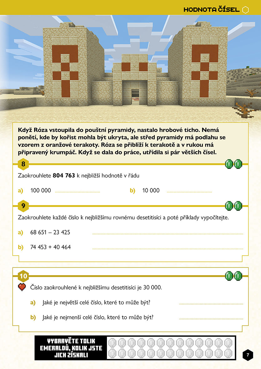 Minecraft - Matika pro minecrafťáky (9-10 let)