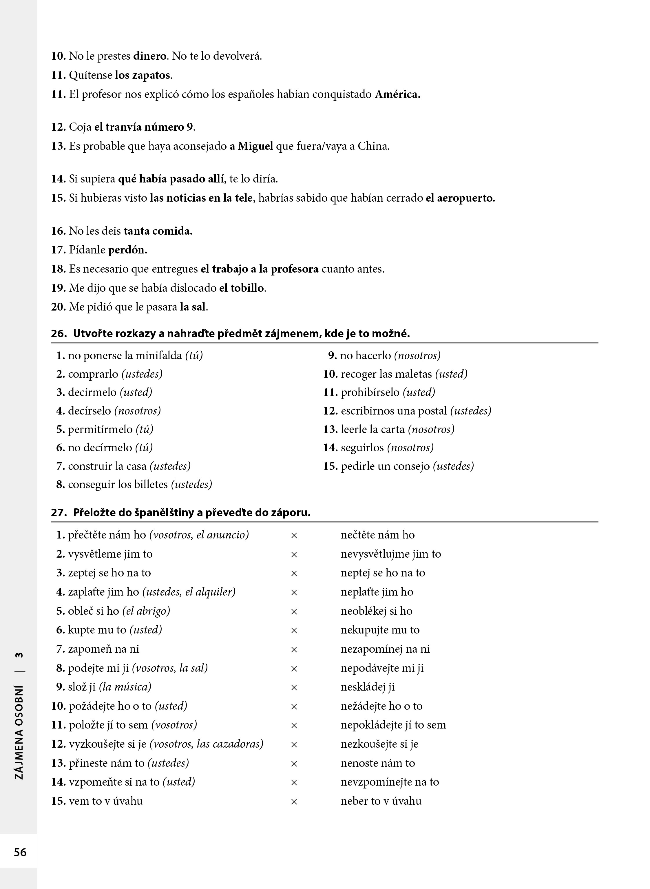 Cvičebnice španělské gramatiky