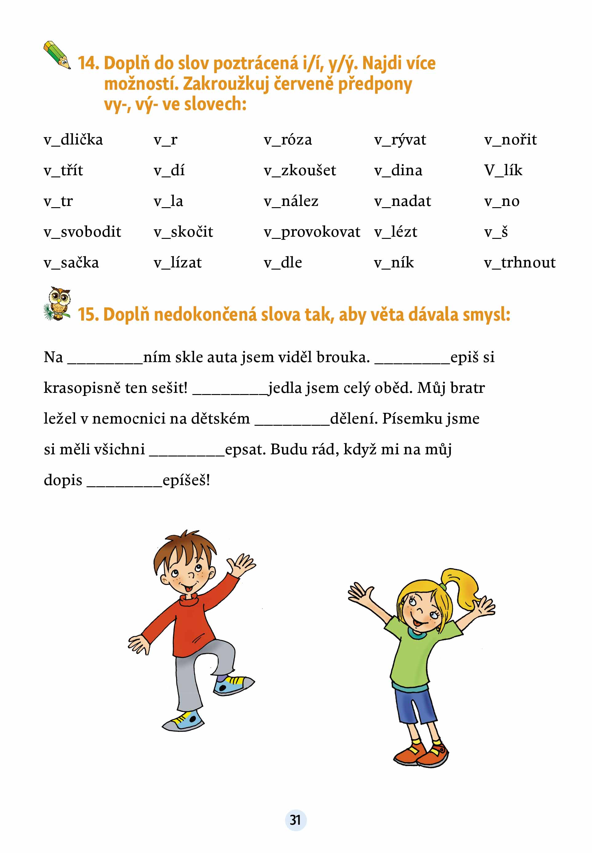 Český jazyk v malíčku pro 4. třídu