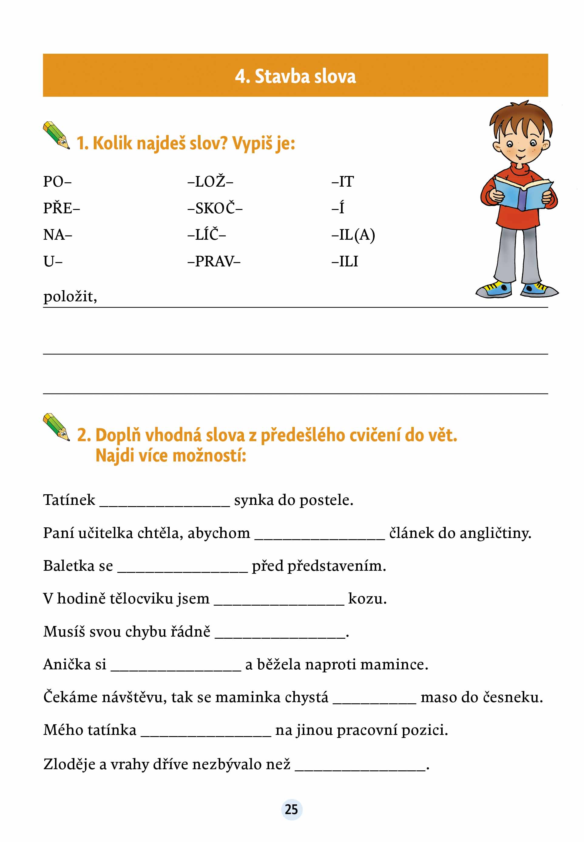 Český jazyk v malíčku pro 4. třídu