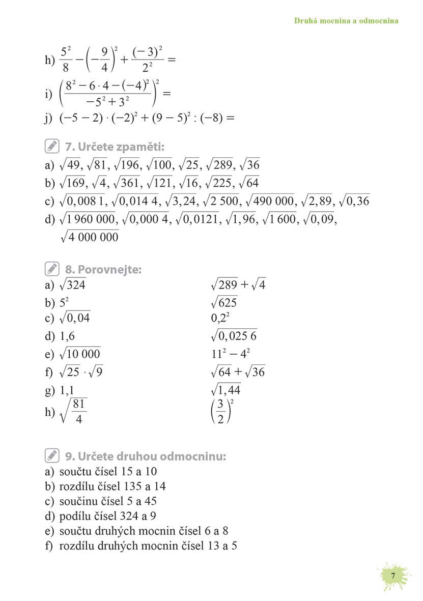 Matematika od šestky do devítky - Cvičebnice pro 8. třídu ZŠ