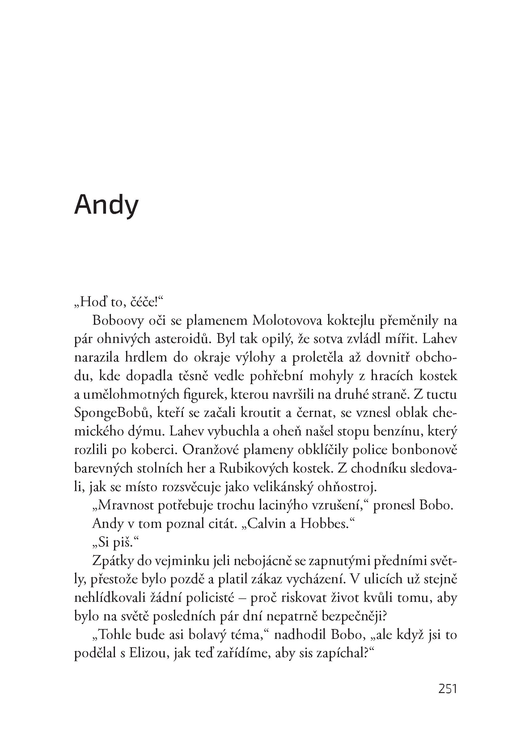 Všichni jsme hleděli vzhůru