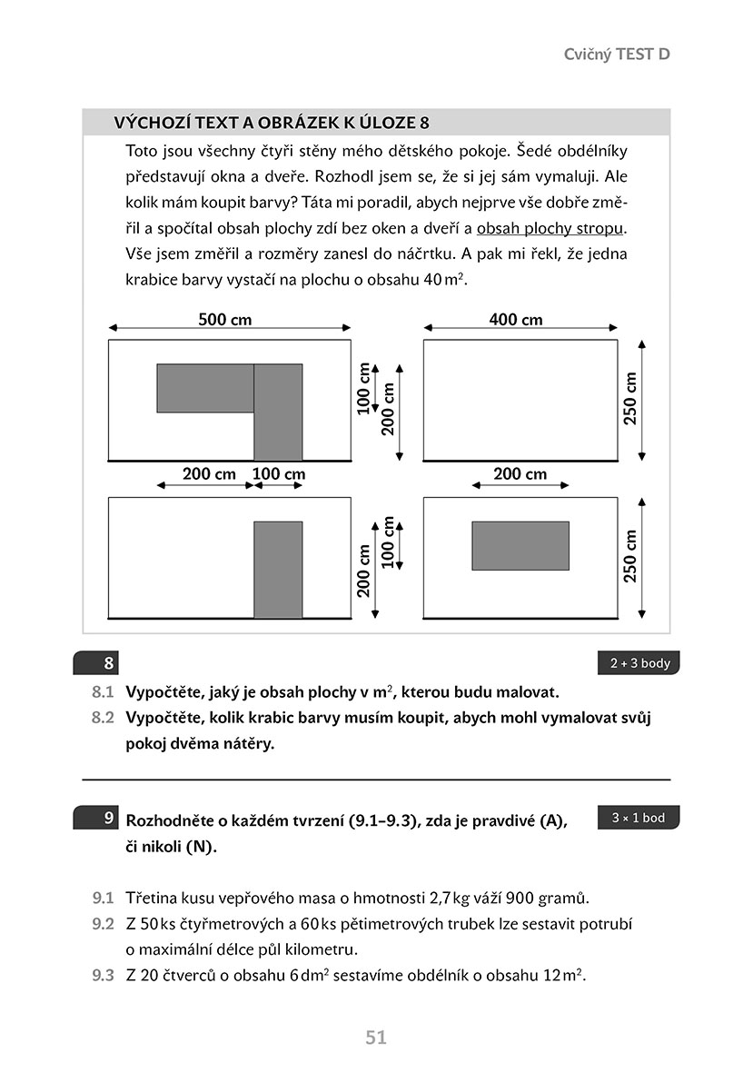 Příprava na státní přijímací zkoušky na osmiletá gymnázia - Matematika 