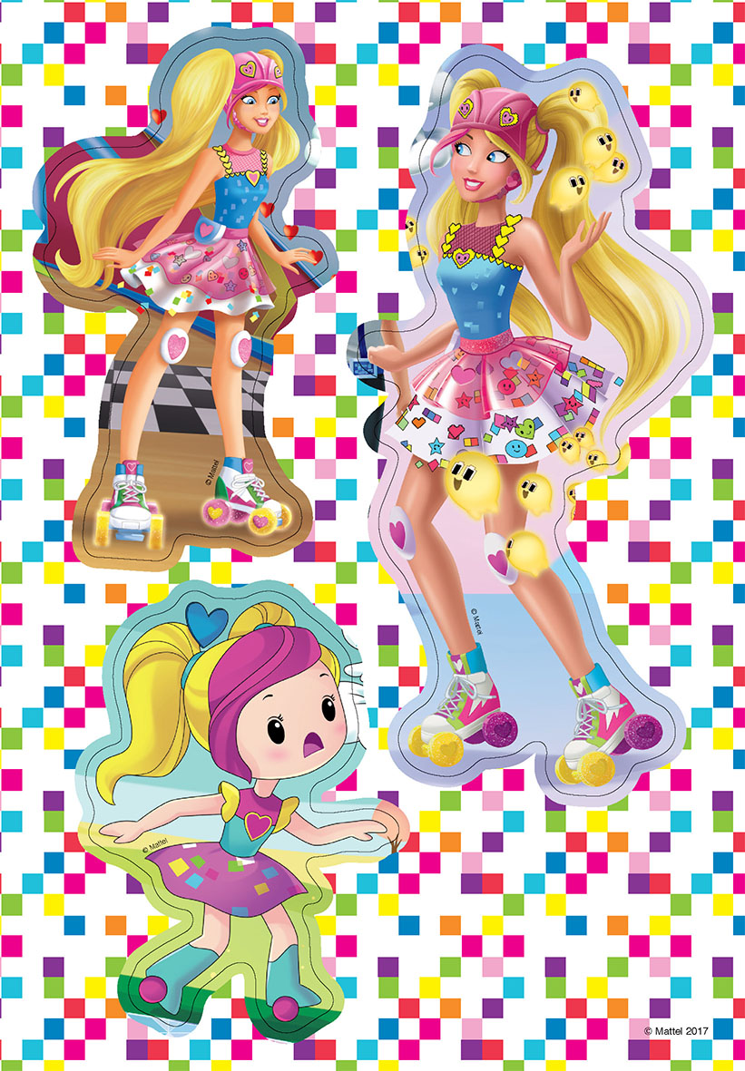 Barbie ve světě her Vybarvuj, čti si, nalepuj